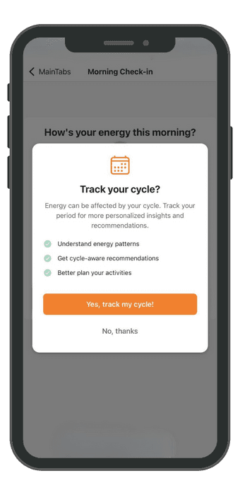Connect cycle to energy